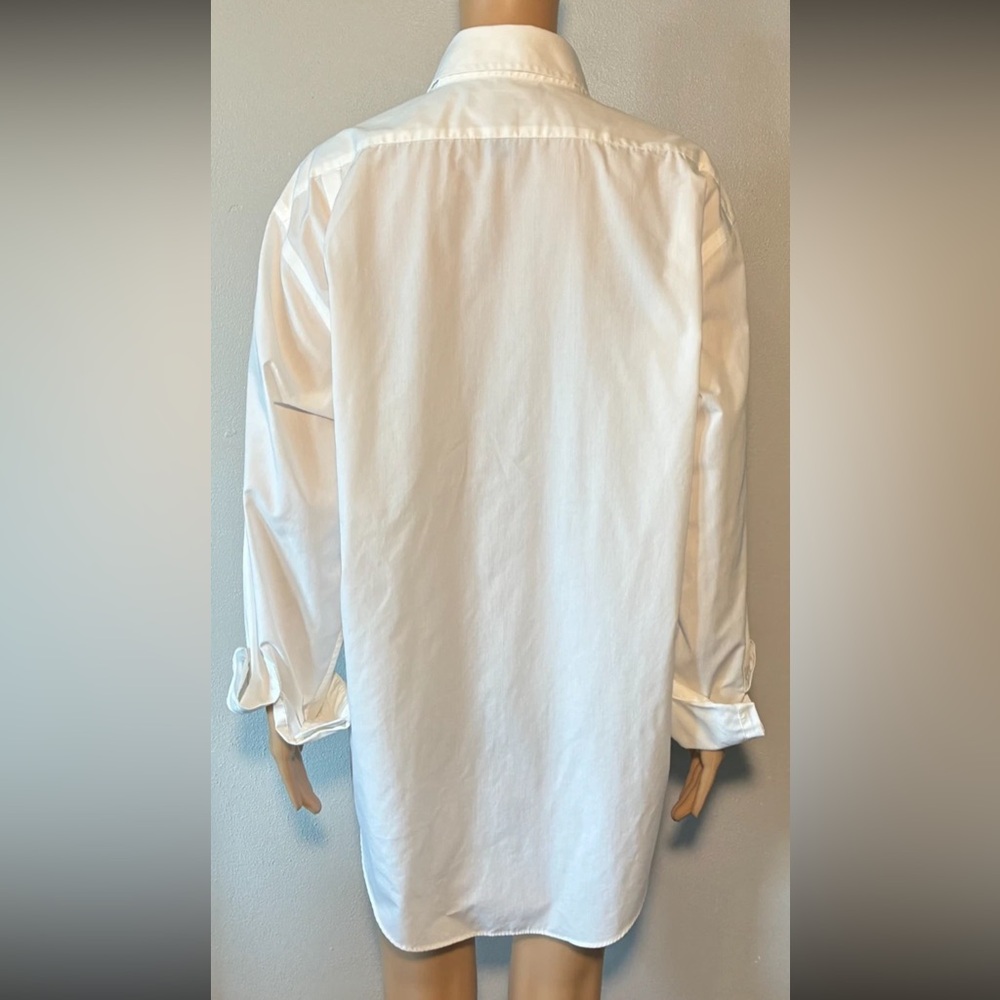 Lands' End Outfitters Men's Shirt Size 16 1/2x35 Button Down Pocket Cotton Blend - Picture 2 of 7